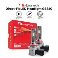Nakamichi Car LED Headlight/Foglight Direct Fit 44W H1 H3 H4 H7 H11 HB3/9005 HB4/9006 GS810 (2 Pcs)