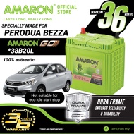 AMARON GO Series 38B20L [NS40zl] Car Battery for Perodua Bezza (Without Idle Start Stop)