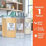 TECHNOPLAST Monochrome Grain Storage 2.5L | Grain Storage Place