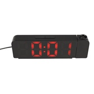 180° Rotation Projection Alarm Clock 12/24H LED Digital Clock Ceiling Projector Alarm Clock