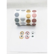 Scratch off pin round scrub label round sticker cover