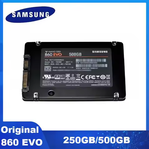SAMSUNG SSD 250GB 860 EVO 2.5 Inch SATA III Internal Solid State Drive 500GB SSD HDD Hard Drive Lapt