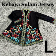 KEBAYA BORNEO ULU BLACK INSTANT LYCRA
