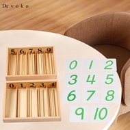 [Devoko] Montessori Spindle Box Mathematics Material Educational Toy Classic Preschool