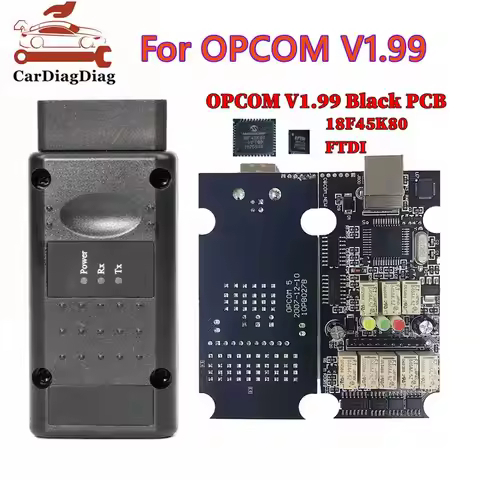 2021 200603a OP COM 1.99 1.95 1.70 OP-COM 18F45K80 +FTDI OPCOM OBD 2 CAN-BUS Code Reader For Opel OP
