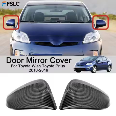 Cars Accessories Door Mirror Cover For Toyota Wish Toyota Prius 2010-2019 Car Decoration Styling Upg