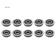 10Pcs F695- Bearing 5X13X4mm Flanged Miniature Deep Groove Ball Bearings F695RS for   2/3 3D Printer