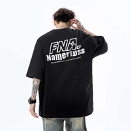 baju t shirt lelaki t shirt men T-shirt lengan pendek berat Amerika lelaki musim panas 2025 jenama f