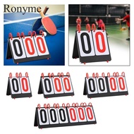 Ronyme Table Scoreboard, Point Counter, Sports Scoreboard, Flip Scoreboard, Scoreboard for Badminton