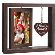 Pet Commemorative Photo Frame Rotatable 4x6 Photo Wooden Photo Frame Dog Cat Gift Commemorative Phot