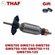 AC220V-240V Rotor Armature Anchor Replacement for Angle Grinder GWS700 GWS710 GWS750 GWS750-100 GWS7