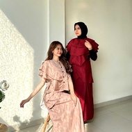 KEMEJA W & K - ZRX CASUAL OUTFIT ANCIKAWanita HYERI ONE SET/ ONE SET BLOUSE + CUTE SKIRT TRENDY BLOU