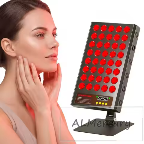 LED Red Light 200W Therapy Panel 850nm 660nm 630nm Dual Chips Home Beauty Device with Timer Setting 