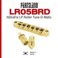 Partsland® LR05BRD Les Paul Roller Saddle Tune-O-Matic Bridge with Large Post ** Made in Korea **