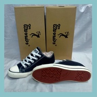 Warrior Sparta Low Black and White School Shoes