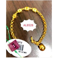 ORIGINAL ZHULIAN Rantai Kaki Budak saduran emas 999 atau 24k by Zhulian AL5010