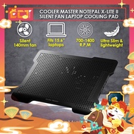 Cooler Master NotePal X-Lite II Silent 140mm Fan Ultra Slim 15.6" Laptop Cooling Pad with 2 USB Hubs