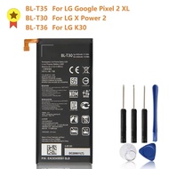 Phone Battery BL-T35 For LG Google Pixel 2 XL 3 BL-T36 LG K30 X410TK X410 BL-T30 For LG X Power 2 M3