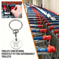 Trolley Token Keychain, Cute Token Pendant, Supermarket Shopping Cart Coin Charm, Easy To Carry