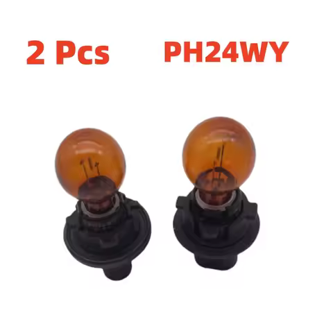 1 Pair PU20d/6 12272 12V/24WY PH24WY Amber Original Halogen Lamp Turn Signal Lights For Audi Q5 Cadi