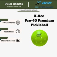 Pickleball X-Ace Pro 40 Pickle ball Ball USAPA Competition Standard Pickleball