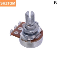 [COD] SHZTGM A500K B500K A250K B250K A50K B50K A25K B25K Potentiometer Splined Small Pot Electric Gu