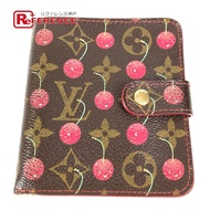 LOUIS VUITTONCA0015 Monogram Cherry Takashi Murakami Compact Zip Bi-fold Wallet