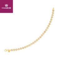 HABIB Oro Italia 916 Yellow and White Gold Bracelet GW42270223(YW)-BI