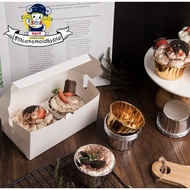 (Pack Of 10) Cupcake Box Candy 2-Hole Paper Cupcake Cup Cupcake Paper Box