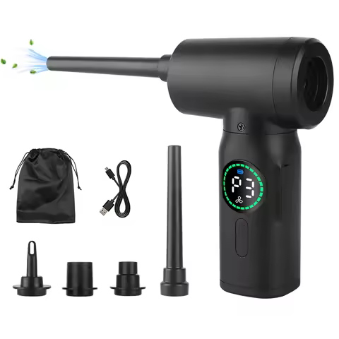 100W Cordless Air Duster Compressed Air Blower Electric Wireless Air Gun Computer Keyboard Camera Cl