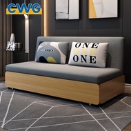 Room Living Sofa Foldable Bed Day-Bed Sofa Multifunctional Sofa Bed Solid Wood With Storage Day-