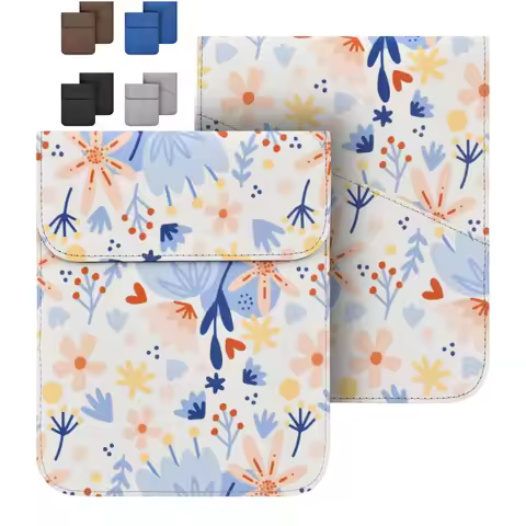 PU Leather Sleeve Cover for Kobo Clara Colour 6'' BW 2024 2E HD 2018 Glo HD Nia Aura HD H2O Edition 