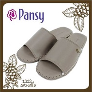 Pansy - 日本知名品牌簡約家居室內手工女裝拖鞋 (灰色)(平行進口)
