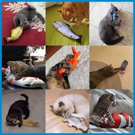 ┇ ┳ ✟ Ready Stock Electric Simulation Robo Nemo Cat Fish Toys Jump Fish Baby Toys USB Rechargeable