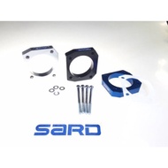 [ READY STOCK ] SARD Throttle Body Spacer  4G15 & 4G13   57mm BLUE model 38169  BLUE / BLACK / SILVE