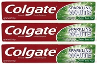 Sparkling White Baking Soda Anticavity Fluoride Gel Toothpaste, Mint Zing, 6 oz (Pack of 3)