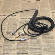 Cáp Cuộn Poyatu Cho Tai Nghe Audio-Technica ATH-M50xBT2 SR50BT Cáp Tai Nghe Giảm Lò Xo Bằng Nhôm Có 