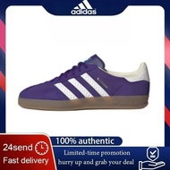 Adidas Gazelle Indoor For Women And Men Lightweight Board Shoes Purple White