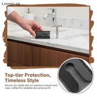 [Lovego] Travel Protable PU Leather Double Edge Safety Razor Head Sleeve Long Handle Universal Prote