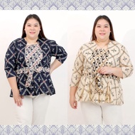 Baju Batik Wanita Atasan Ouse Jumbo B Size Oversize 311 Kotak Xxl Xxxl