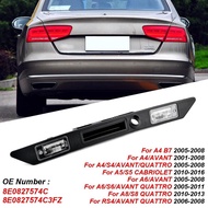 New 8E0827574C For AUDI RS4 A4 A5 A6L A8 Rear License Plate Light Trunk Tailgate Handle Switch 8E082
