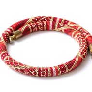 Seedbead Necklace Handmade Crocheted Necklace Anniversary Gift For Women