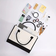 ELLE Canvas Handbag Exquisite Fashionable Ladies' Handbag Convenient Large-Capacity Shopping Bag