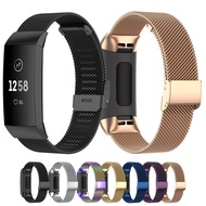 Metal Watch Strap For Fitbit Charge 3 4 SE Smart Watch Stainless Steel Loop Band For Fitbit Charge 2 5 Fitness Wristband Bracelet