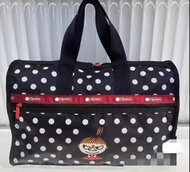 Lesportsac x Moomin 阿美 little my 旅行袋