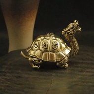 New Creative Dragon Turtle Incense Burner Ornaments Xuanwu Zen Desktop Incense Seat Copper Ornaments