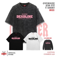 MACDEER BLACKPINK DEADLINE Oversize slimfit washed tshirt longsleeve black white BLACKPINK-38