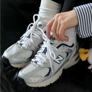 Nb nb 530 Shoes Silver Wear-Resistant Mesh Running Shoes Autumn Fashion Sports Ddy Shoes Men
