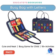 Montessori busy bag for kids educational sensory toys baby busy board game