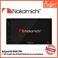 Nakamichi NAM 1700 - 2DIN-7'' W/MP5, MIRRORLINK, BT, MKV, FLV PLAYER - NO DVD Double Din Player
